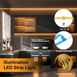 DC5V USB COB LED Strip 3mm 5mm 8mm Width 12V 320LEDs Flexible LED Strip Light with Adhesive High Density Linear Lighting