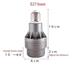 E27 LED Bulb Anti-Glare Spotlight Zoom Spotlight Angle Adjustment COB Downlight 5W 7W 10W 12W Dining Room/Living Room Coffee Bar