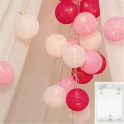 10/20/40 LED Cotton USB Balls String Christmas Fairy Lights Novelty Lamp Chain for Home Outdoor Garland Wedding Party Decoration
