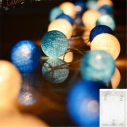 10/20/40 LED Cotton USB Balls String Christmas Fairy Lights Novelty Lamp Chain for Home Outdoor Garland Wedding Party Decoration