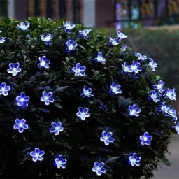 5M 20LED Solar String Lights Outdoor Waterproof 8 Mode Battery Operated Cherry Flower Light Christmas Garden Party Decoration