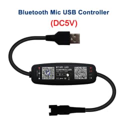 WS2811 WS2812B LED Controller Bluetooth Music Built-in MIC 28Keys Remote Control Individually Addressable LED Pixel Strip Light