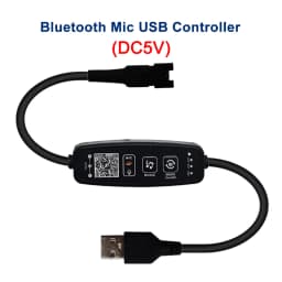 WS2811 WS2812B LED Controller Bluetooth Music Built-in MIC 28Keys Remote Control Individually Addressable LED Pixel Strip Light