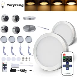 Under Cabinet LED Night Lights Display Case Closet Lamp Remote Control for Home Kitchen Showcase Wardrobe Cupboard Decoration