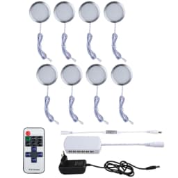 Under Cabinet LED Night Lights Display Case Closet Lamp Remote Control for Home Kitchen Showcase Wardrobe Cupboard Decoration