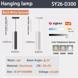 6MM Smart Tuya Zigbee Magnetic Track Light Dimmable 48V Ultra Thin Rail Surface Mount System Black White Slim Magnet Track Lamp