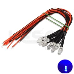 10PCS 5mm LED 5-12V 20cm Pre-wired White Red Green Blue Yellow UV RGB Diode Lamp Decoration Light Emitting Diodes Pre-soldered