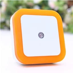 Mini LED Night Light EU/US Plug in Dusk to Dawn Sensor Wall Nights Lamp Square for Bedroom Hallway Stairs Corridor 110V 220V
