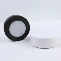 Round LED Cabinet Closet Light CCT Under Furniture Dimmable Lamps Battery Powered Night Bedroom Wardrobe Lighting Remote Control
