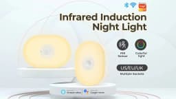 WiFi Tuya Smart Led Night Light PIR Motion Sensor Eu Us Uk Plug In Wall Lamp Warm White RGB Room App Voice For Alexa Google Home