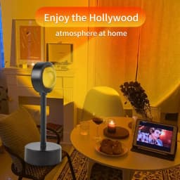 USB Sunset Lamp Sunset Projector Mood Light Living Room Bedroom Night Light Room Decor Bar Atmosphere Photography Background