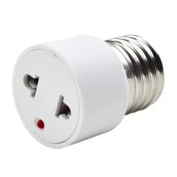 1pc Hot Sell Practical White E27 Plug Bulb Holder Light Fixture Bulb Base Adapter Lamp Socket U S /EU
