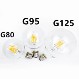 Retro Edison Filament LED Light Bulb E27 AC 220V 240V G80 G95 G125 Globe Light Glass Bulb 2W 4W 6W 8W Lampara LED Lamp