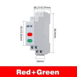 Din Rail type Power indicator light LED signal light 220v 24v Distribution box Thin Style 1P Warning lights red green Display