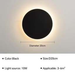 LED Round Wall Lamps Lighting Touch Switch Porch Sensor Interior Modern Minimalist Style Bedroom Stair Background Wall Sconces