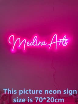 Custom Neon Sign LED Neon Night Light for Wedding Home Decorations Wall Lamp Personalized Name Business Logo Birthday Gift