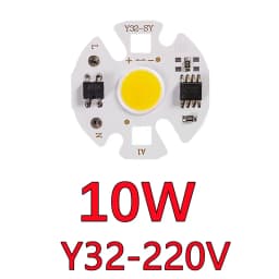 MunLii No Need Driver 220V LED COB Chip 3W 5W 7W 10W 12W LED Chip Lamp Smart IC LED Bulb for Flood Light Cold White Warm White