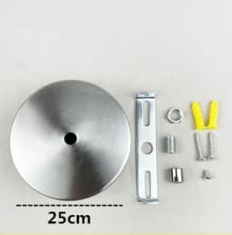 Stainless Steel Ceiling Plate High Quality Pendant Lamp Disc Fixed Base Silver Round Straight-side Panel Lamp Accessories Canopy