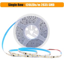 5m 10m 20m 50m Led Strip Light Adhesive Tape AC 220V 230V IP55 2835 120 240 LED Flexible Led Ribbon Stripe Home Lighting 9 Color