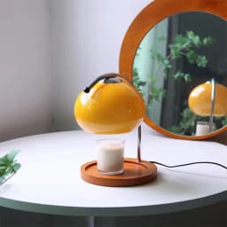 Table Lamp Aromatherapy Candlestick Lamp Bedroom Bedside Atmosphere Retro Glass Desk Lamp Study Office Home Candle Warmers Lamp