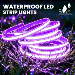 AC 230V COB Strip 240LEDs/M IP65 Waterproof Tape Adhesive With 2Pin Wire Cable 220V Cold Natural Warm White 10CM Can Be Cut