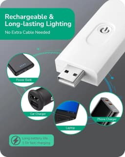 Book Light LED USB Rechargeable Reading Light Eye Protection Night Light Portable Clip Desk Light Bookmark Read Light