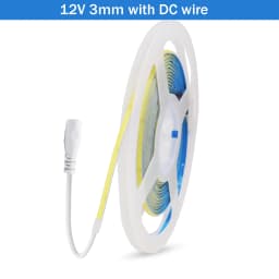 DC5V USB COB LED Strip 3mm 5mm 8mm Width 12V 320LEDs Flexible LED Strip Light with Adhesive High Density Linear Lighting