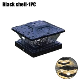 Outdoor Waterproof Villa Gate Fence Light Solar Light Outdoor Villa Column Lamp Fence Gate Pillar Head Led Lamp For House Garden