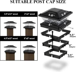 Outdoor Waterproof Villa Gate Fence Light Solar Light Outdoor Villa Column Lamp Fence Gate Pillar Head Led Lamp For House Garden