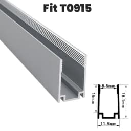 Waterproof LED Aluminum Profile Fixing Channel For Outdoor Neon Silicone Tube Strip Light Holder Recessed Linear Mounted Bracket