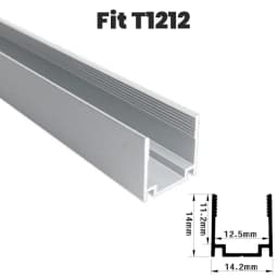 Waterproof LED Aluminum Profile Fixing Channel For Outdoor Neon Silicone Tube Strip Light Holder Recessed Linear Mounted Bracket