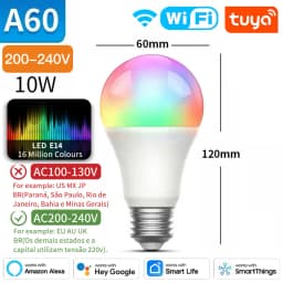 TNCE Tuya E27 Bulb WIFI Zigbee Bluetooth, Dimmable Light LED Lamp 2700-6500k RGB, Smart Life APP, Voice with Alexa Google Home
