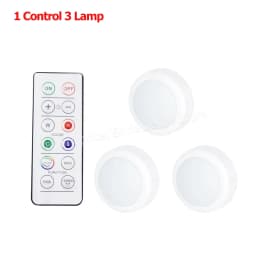 Remote Control Cabinet Lights Battery Powered Night Light Dimmable Warm/White Light Kitchen Lights Closet Aisle Stairs Lighting