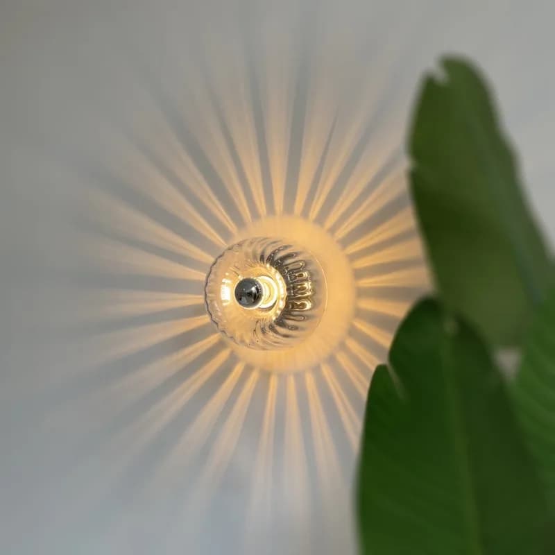 Lamp for Bedroom Simple Ancient Style Package Aisle Glass Nordic Retro Personality Balcony Corridor Stairs Wall Decor