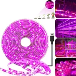 5V Plant Light Grow LED Strip 5V USB LED 1-5m Full Spectrum LED Chip For Greenhouse Flower Seedling Grow Tent Hydropon