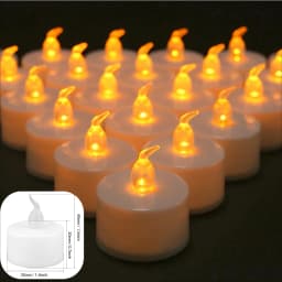 LED Candles 24/12 Pack Flameless Flickering Tea Light Warm White Candle for Party Wedding Birthday Christmas Gifts Home Decor