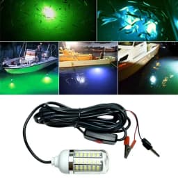 12V LED Fishing Trap Light 100W IP68 Lure Fish Finder Lamp 108 Leds 2835SMD Attracts Prawns Squid Krill 4 Colors LED Pool Lights