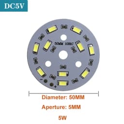 1Pcs DC5V Dimmable LED Chips SMD5730 LED Lamp USB Dimmer 2W 3W 5W 10W 30W Light Board White Warm Light with ON/OFF Switch Cable