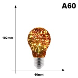 LED 3D Edison Lights Bulb E27 AC220V Vintage Christmas Ampoule Decor Bulb Colorful LED Lamp For Home Living Room Indoor Lighting