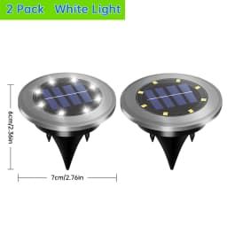 Solar Ground Lights LED Waterproof Solar Garden Lights Outdoor Bright In-Ground Lights Landscape Lighting for Patio Pathway Lawn