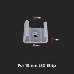 LED Strip Fix Clips Holder Connector Accessories For Fixing 2835 Neon Light 6mm 8mm 12mm 15mm 220V Flexible COB Plastic Buckle