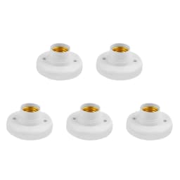 20/1PCS 220V E27 Screw Lamp Stand Light Bulb Socket Holder Adapter Base Cap Socket White Ceiling Light Lamp Bulb Fixing Base