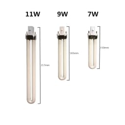 365nm G23 UV Mosquito Killer Light Tube Replacement UVA 2pins GEL Curing Lamp Tube 7W 9W 11W BLB for Phototherapy Machine