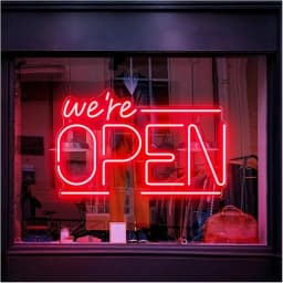 We Are Open Neon Sign Adjustable Brightness LED Neon Light Signs by USB for Window Shop Bar Salon Cafes Restaurant Pubs Decor