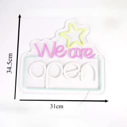 We Are Open Neon Sign Adjustable Brightness LED Neon Light Signs by USB for Window Shop Bar Salon Cafes Restaurant Pubs Decor