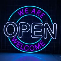 We Are Open Neon Sign Adjustable Brightness LED Neon Light Signs by USB for Window Shop Bar Salon Cafes Restaurant Pubs Decor