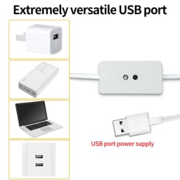 LED Under Cabinet Light 1M-10M 5V USB LED Strip with Hand Sweep Motion Sensor Switch Kitchen Stairs Wardrobe Bedside Backlight