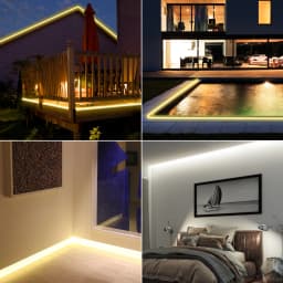 110V 220V Super Bright COB LED Strip with Switch FOB Tape Ribbon EU US Plug 35M 30M 20M 15M 10M 5M Neon Lights For Kitchen Room