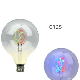 Edison Light Bulb Soft Filament Light G125 LOVE HOME Cat 220V Personalized Creative Letter Light Warm Yellow Decorative Lamps