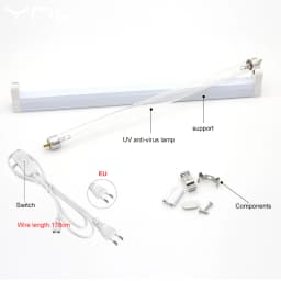 UVC Quartz Ultraviolet Lamp 220V 240V 6W 8W UV Light Sterilizer T5 Tube Bulb LED Ozone Bactericidal Lamp Germicidal Disinfection